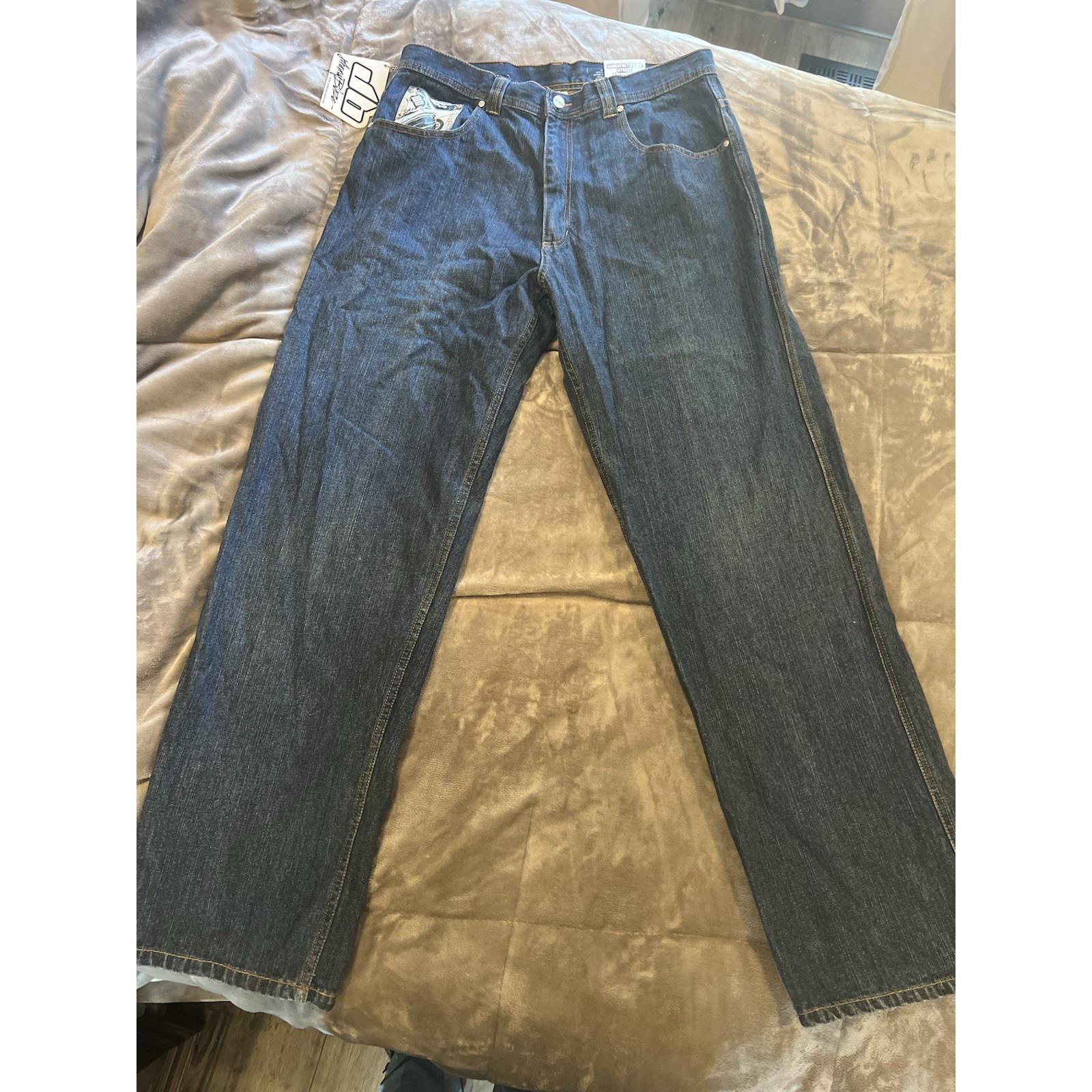 Men's Johnny Blaze Jeans New With Tags Money Graphics